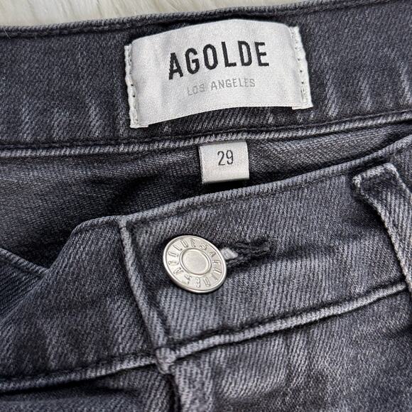 Agolde Riley High Rise Straight Crop Jeans in Progress - Picture 4 of 10